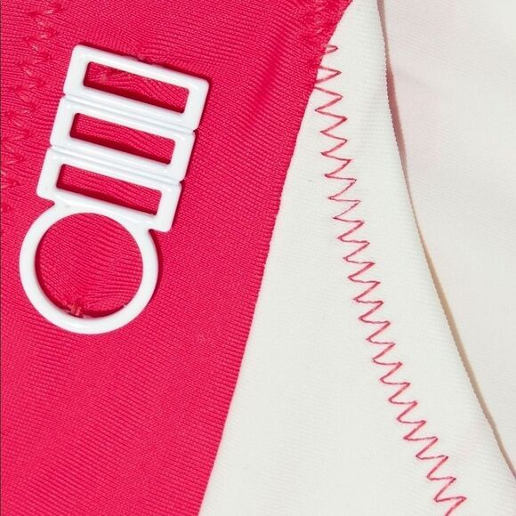 Solid & Striped Brooke in Grenadine Coral and White Bikini Bottom Size Small - Picture 5 of 9